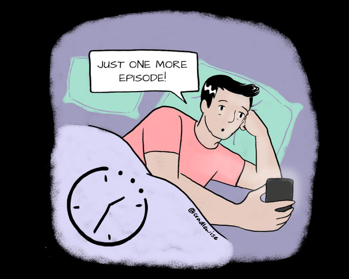 Sau cả ngày làm việc mệt mỏi, tại sao bạn vẫn cố gắng thức đêm lướt điện thoại?