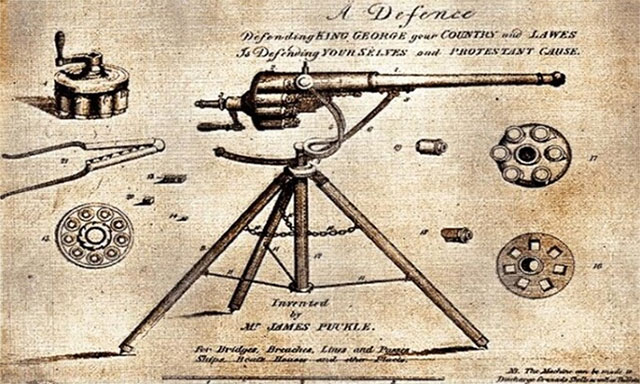 Sự ra đời của khẩu súng máy đầu tiên trên thế giới