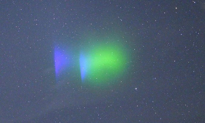 Tên lửa NASA tạo mây như cực quang trên trời đêm