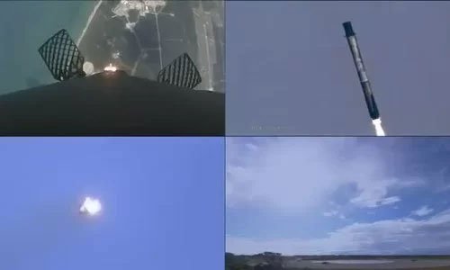 Tên lửa SpaceX phá vỡ bức tường âm thanh, đáp xuống mặt đất