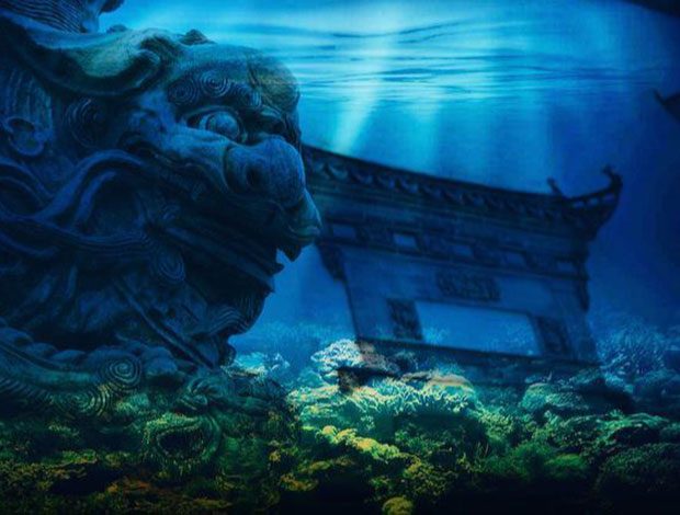 Thành cổ nghìn năm nằm sâu dưới đáy hồ nước sạch nhất Trung Quốc