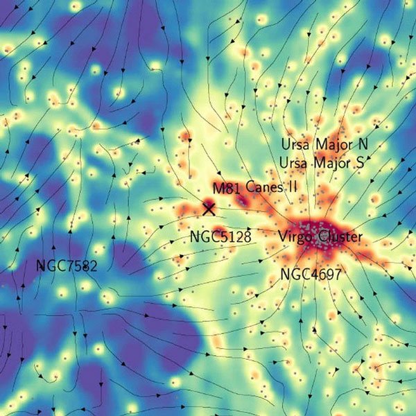Thiên hà chứa Trái Đất bị sợi xích ma nối với các thiên hà khác