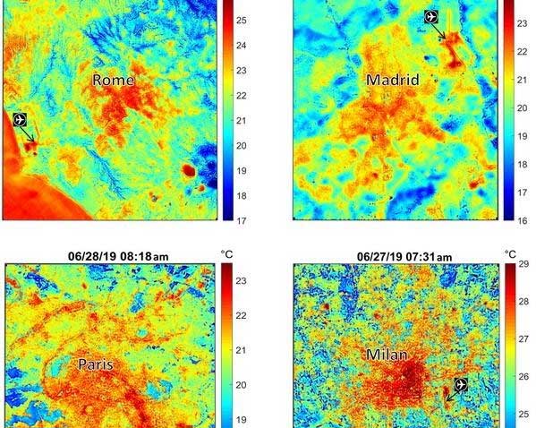 Thiết bị khoa học của NASA vẽ bản đồ nhiệt ở châu Âu từ không gian