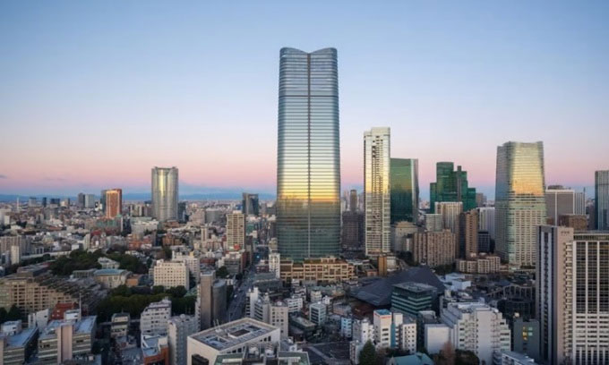 Thiết kế tòa nhà chống động đất cao nhất Nhật Bản