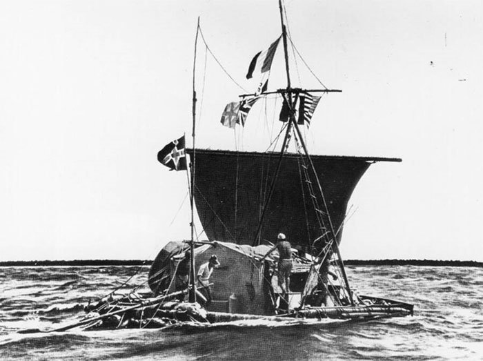 Thor Heyerdahl và chuyến phiêu lưu hoang dã vượt đại dương bằng thuyền tự chế