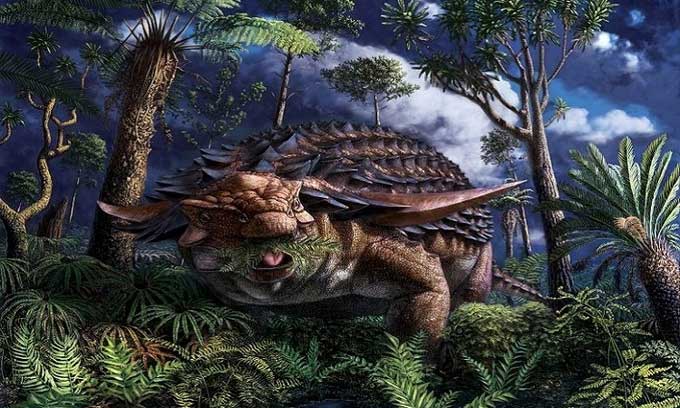 Thức ăn hóa thạch 110 triệu năm trong bụng khủng long