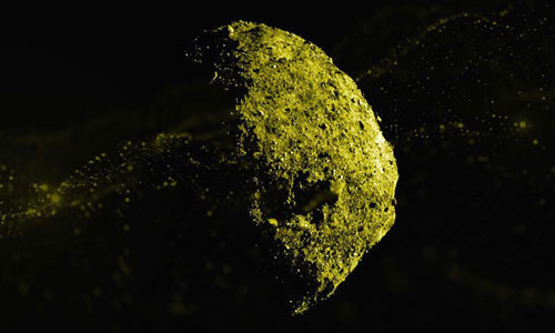 Tiểu hành tinh đường kính 500m phun đá ra không gian
