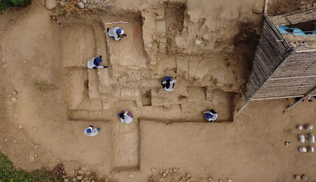 Tìm thấy bức tường cổ hơn 4.000 năm tuổi ở phía bắc Peru