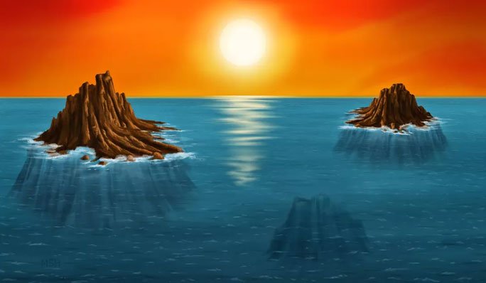 Tìm thấy hòn đảo mất tích nơi sự sống Trái đất đầu tiên ra đời