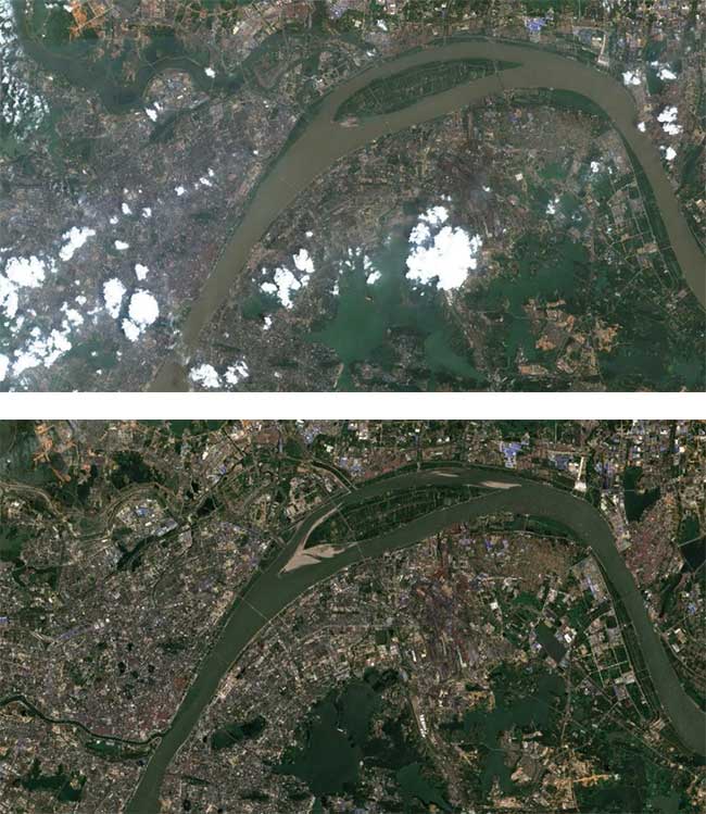 Top 6 con sông cạn khô trên Trái đất nhìn từ vũ trụ