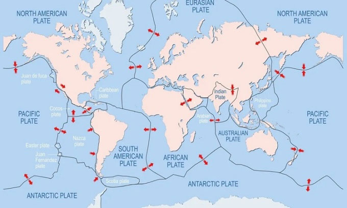 Trái đất có bao nhiêu mảng kiến tạo?