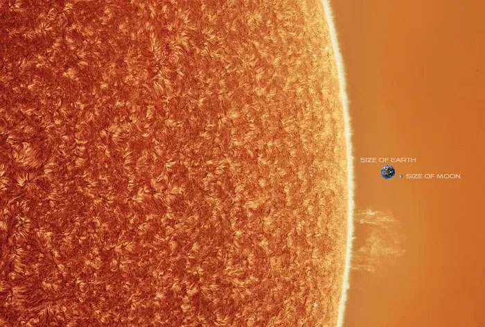Trái đất nhỏ bé ra sao khi đứng cạnh Mặt trời?