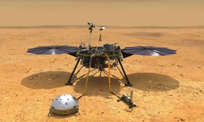 Trạm đổ bộ Insight phát hiện trận động đất lớn nhất trên sao Hỏa