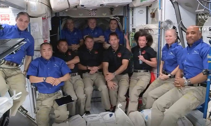 Trạm ISS đông người nhất trong hơn một thập kỷ