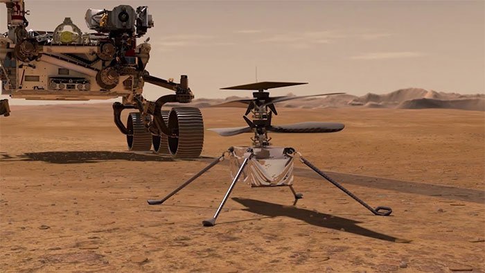 Trực thăng đầu tiên trên sao Hỏa gửi phản hồi với Trái đất