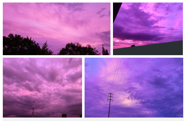 Trước siêu bão Hagibis đổ bộ, bầu trời Nhật Bản bất ngờ chuyển sang màu tím kì lạ