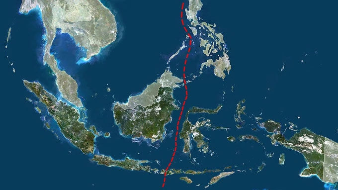 Vén màn rào cản vô hình tồn tại hàng triệu năm vắt qua lãnh thổ Indonesia