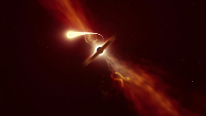 Video hiếm thấy: Khoảnh khắc hố đen khổng lồ nuốt chửng ngôi sao nặng như Mặt trời