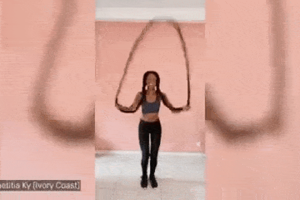 Video: Nhảy dây bằng mái tóc siêu dài, cô gái trẻ lập kỷ lục thế giới