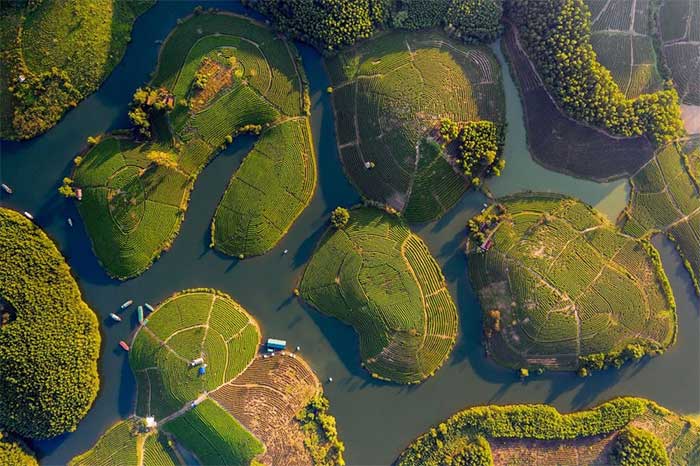 Việt Nam đẹp lạ lùng qua loạt ảnh chụp từ trên cao
