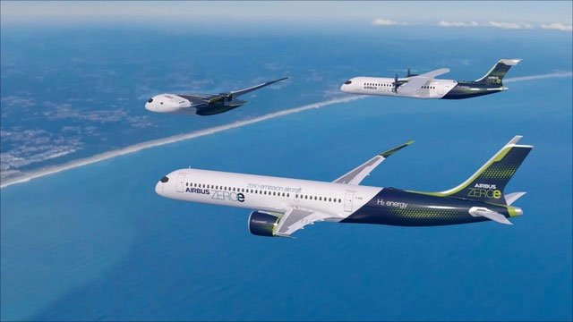 Hãng Airbus tiết lộ kế hoạch sản xuất máy bay phát thải bằng 0