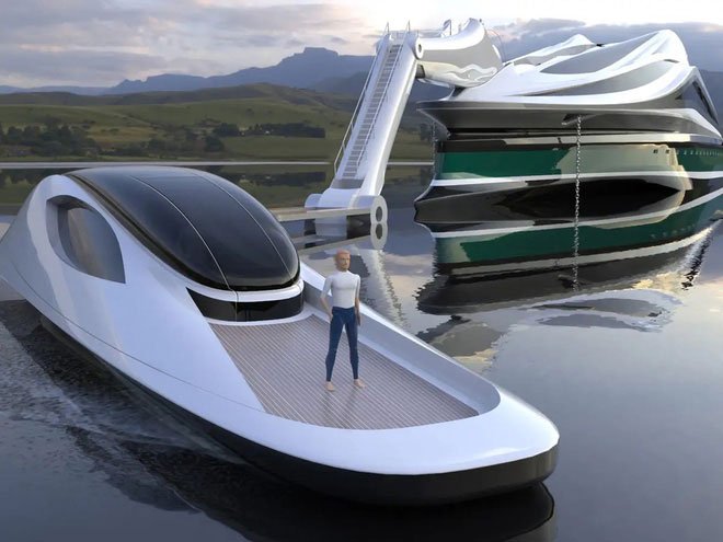 Siêu du thuyền 500 triệu USD này lấy cảm hứng từ anime và có thiết kế trông như một chú thiên nga