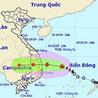 Áp thấp nhiệt đới mạnh lên thành bão số 5, hướng vào Bình Định - Phú Yên