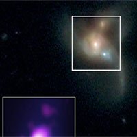 Ba hố đen khổng lồ sắp va chạm trong vũ trụ