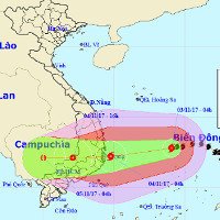 Bão số 12 mạnh dần lên, hướng thẳng vào Khánh Hòa - Ninh Thuận