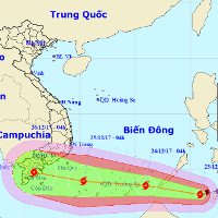 Bão Tembin mạnh lên, đổ bộ vào nước ta trong đêm nay