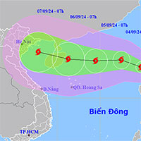 Bão Yagi vào Biển Đông và trở thành cơn bão số 3, liên tục tăng cấp