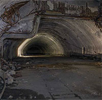 Bên trong hầm trú ẩn bỏ hoang, được xây dựng để chống lại thảm họa hạt nhân