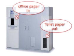 Biến giấy thải văn phòng thành giấy vệ sinh