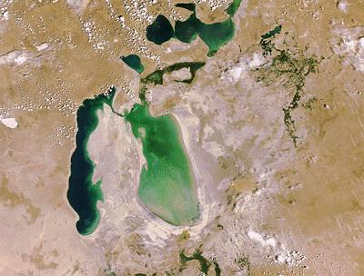 Biển hồ Aral đang thu hẹp nhanh chóng