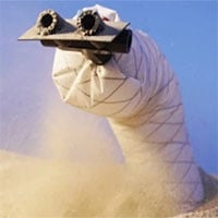 Các nhà khoa học chế tạo thành công robot rắn có thể đào hầm, chui qua đất cát để thám hiểm