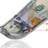 Cách phân biệt thật - giả tiền giấy 100 đôla mới