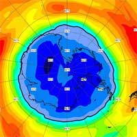 Choáng với kích thước lỗ thủng tầng ozone ở Nam Cực