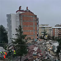 Chùm ảnh chứng minh mức độ tàn phá khủng khiếp của động đất ở Thổ Nhĩ Kỳ