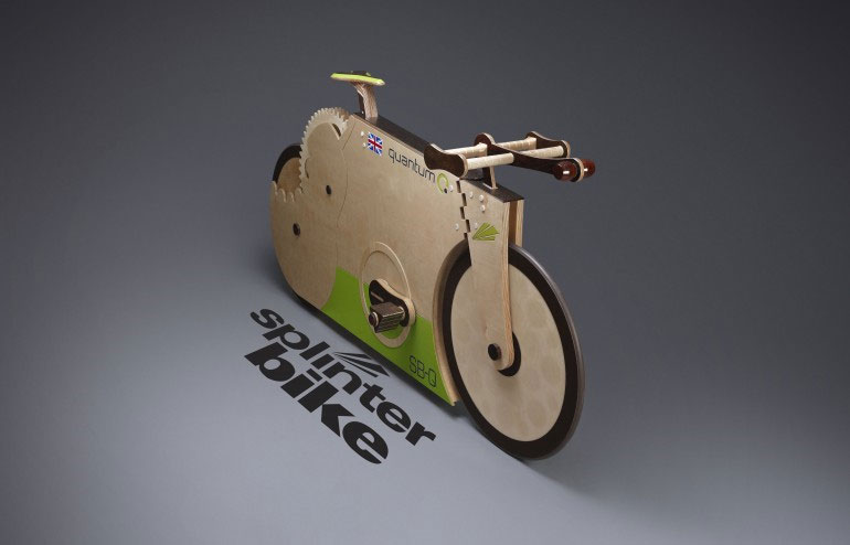 Độc đáo chiếc xe đạp chế tạo hoàn toàn từ gỗ