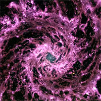 Giới khoa học xôn xao bức hình chụp thiên hà màu tím của kính James Webb