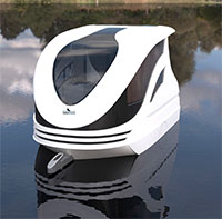 Giới thiệu mẫu xe caravan có thể chạy trên mặt nước
