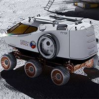Giới thiệu mẫu xe điện 4 chỗ chạy trên Mặt trăng