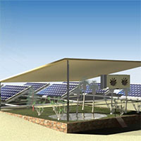 Hệ thống sản xuất cả điện mặt trời và nước trên sa mạc