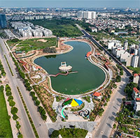 Khám phá công viên mới trị giá gần 200 tỷ đồng tại quận Long Biên