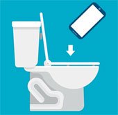 Khảo sát thói quen dùng smartphone khi đang trong toilet