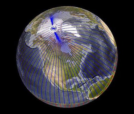 Lõi Trái Đất đẩy cực từ Bắc dịch chuyển 60 km mỗi năm