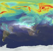 NASA trình diễn mô hình khí nhà kính CO2