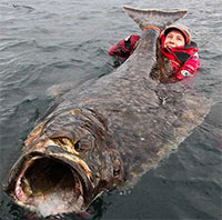 Ngư dân câu được cá bơn khổng lồ trị giá 233 triệu đồng