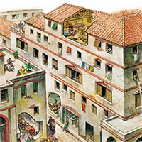 Nhà của người La Mã cổ đại: Càng có tiền càng sống thấp, tầng lớp nghèo sống ở tầng cao nhất