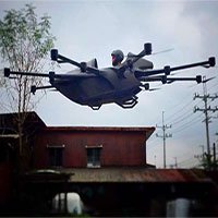 Nhà phát minh Philippines thử nghiệm xe bay lai drone